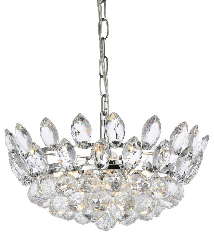 Eleana 16" Pendant, Chrome