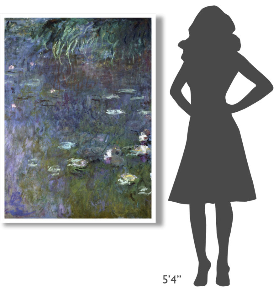 "Water Lilies: Morning, c. 1914-26 (right)" Paper Print by Claude Monet, 38"x50"