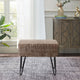 Textured Velvet Ottoman, Simply Taupe
