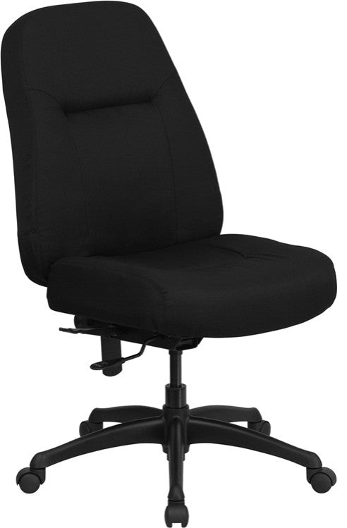 400 Lb. Rated Big,Tall Black Fabric Executive Swivel Ergonomic Office Chair