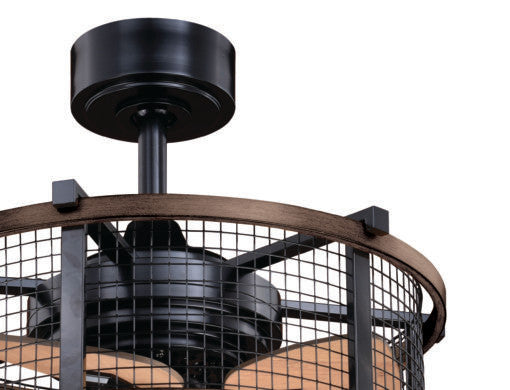 Humboldt 21-in LED Ceiling Fan Oil Rubbed Bronze and Burnished Teak