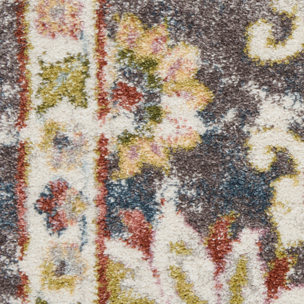 Nourison Juniper Colorful Charcoal Multi 4' x 6' Area Rug