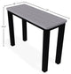 10" x 27" Rustic Outdoor End Table, Black