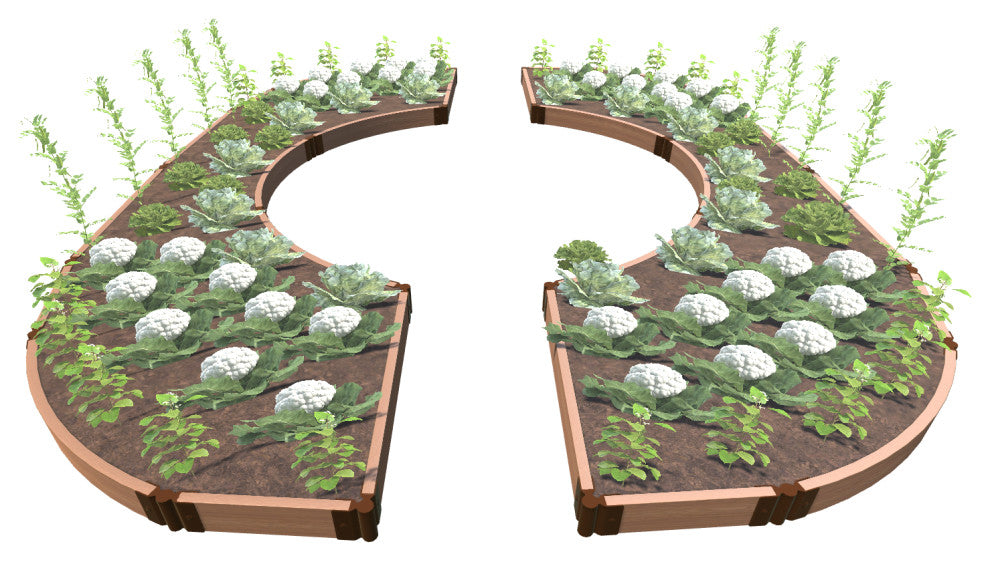 Classic Sienna 'Walk-Through Colosseum 14'x16'x5.5" Raised Garden Bed, 2"