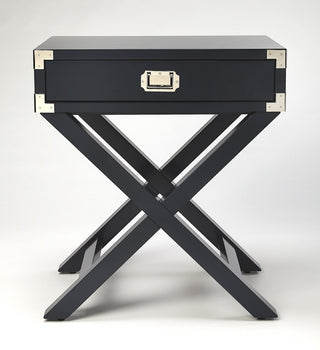 Anew Blue Campaign Side Table, 5258291