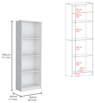 Torrey 3 Piece Living Room Set with 3 Bookcases, White