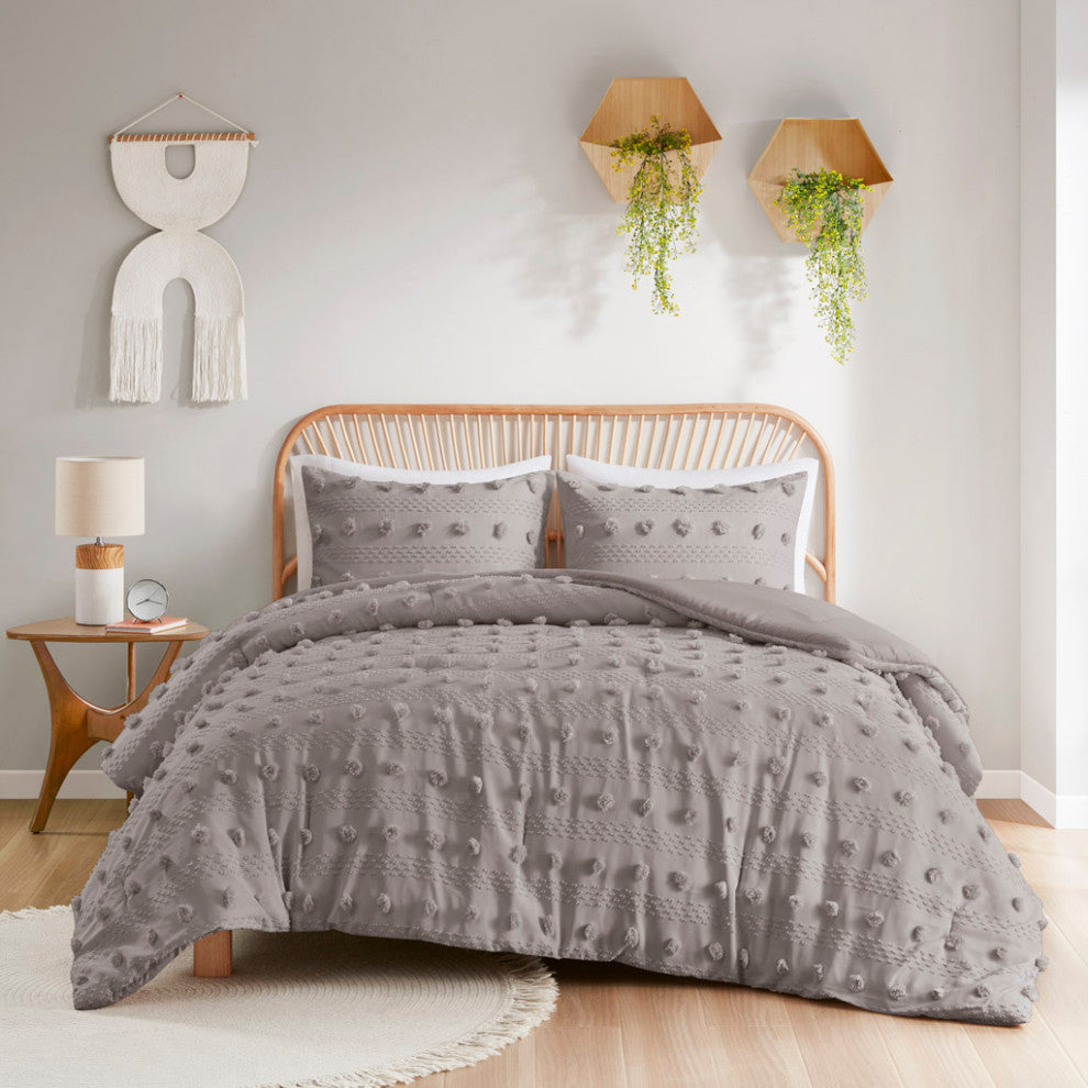 Intelligent Design Lucy Clip Jacquard Comforter Set