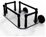 Dottingham Wall Mounted Glass Guest Towel Tray, Matte Black