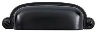 Sumner Street Home Hardware Garner Cup Pull, Matte Black