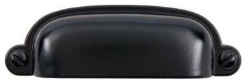 Sumner Street Home Hardware Garner Cup Pull, Matte Black