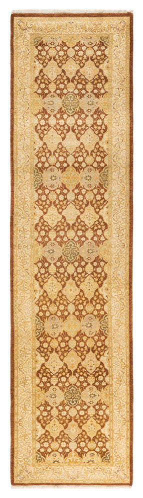 Shaikh One-of-a-Kind Hand-Knotted Runner Yellow, 2'6"x10'3"