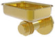 Mercury Wall Mounted Soap Dish with Dotted Accents, Polished Brass