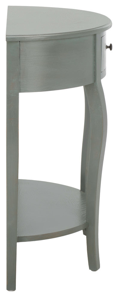 Safavieh Jan Demilune Small Console Table, French Gray
