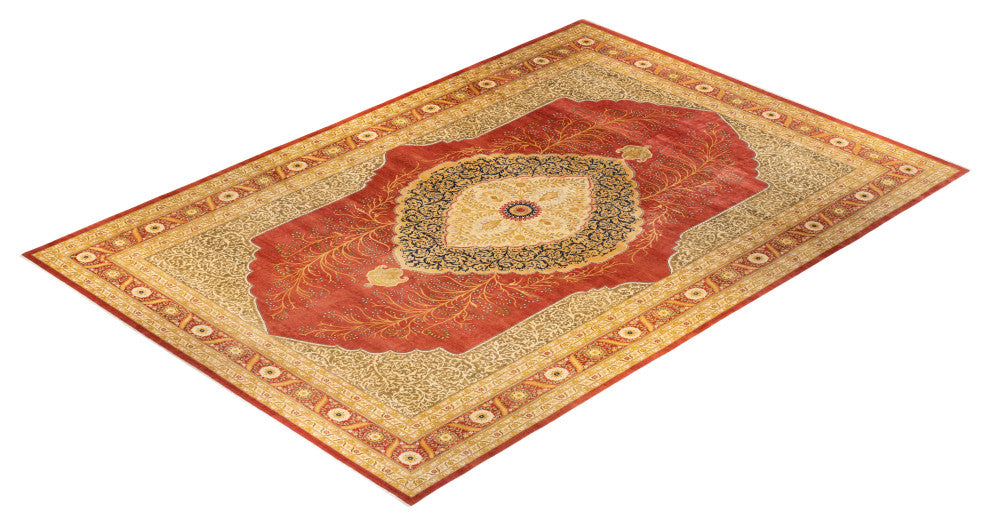 Mogul, One-of-a-Kind Hand-Knotted Area Rug Orange, 12'1"x18'1"