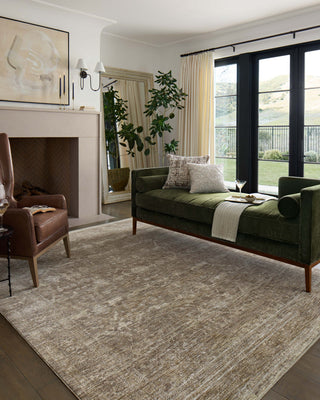 Loloi II Tabitha Taupe / Pebble 18" x 18" Sample Rug