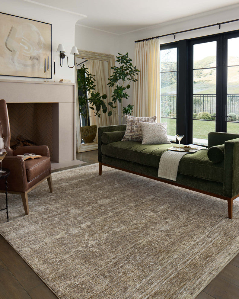 Loloi II Tabitha Taupe / Pebble 18" x 18" Sample Rug