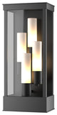 Portico Large Outdoor Sconce, Coastal Black Finish, Opal Glass