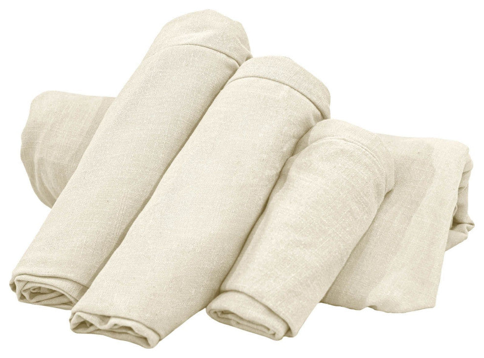 Las Vegas 86"W Upholstered Slipcover Only, Linen Ivory