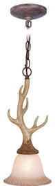 Lodge 7" Antler Mini Pendant Noachian Stone