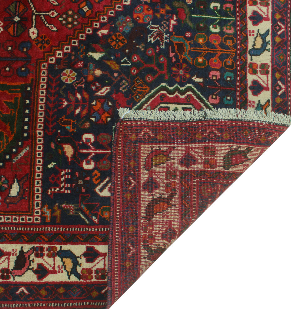 Fine Vintage Distressed Ronin Red Rug