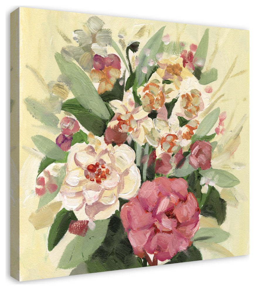Pink And White Florals 30 x 30 Canvas Wall Art