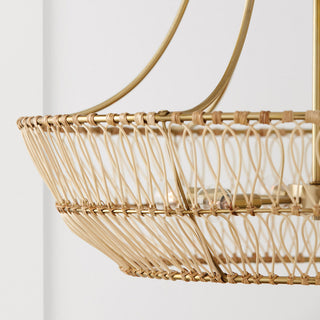 Capital Lighting 444161 Wren 6 Light 32"W Chandelier - Matte Brass