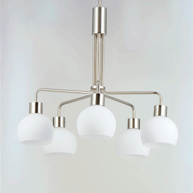 Maxim 11277SW Coraline 5 Light 27"W Chandelier - Satin Nickel