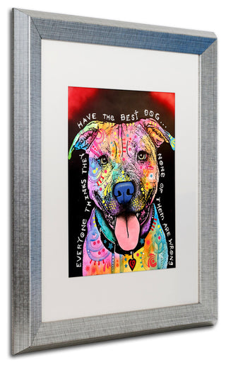 Dean Russo 'Best Dog' Art, Silver Frame, White Mat, 16x20