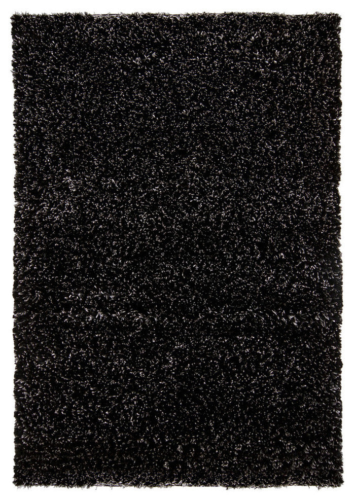 Dior Contemporary Area Rug, Black and White, 9'x13' Rectangle