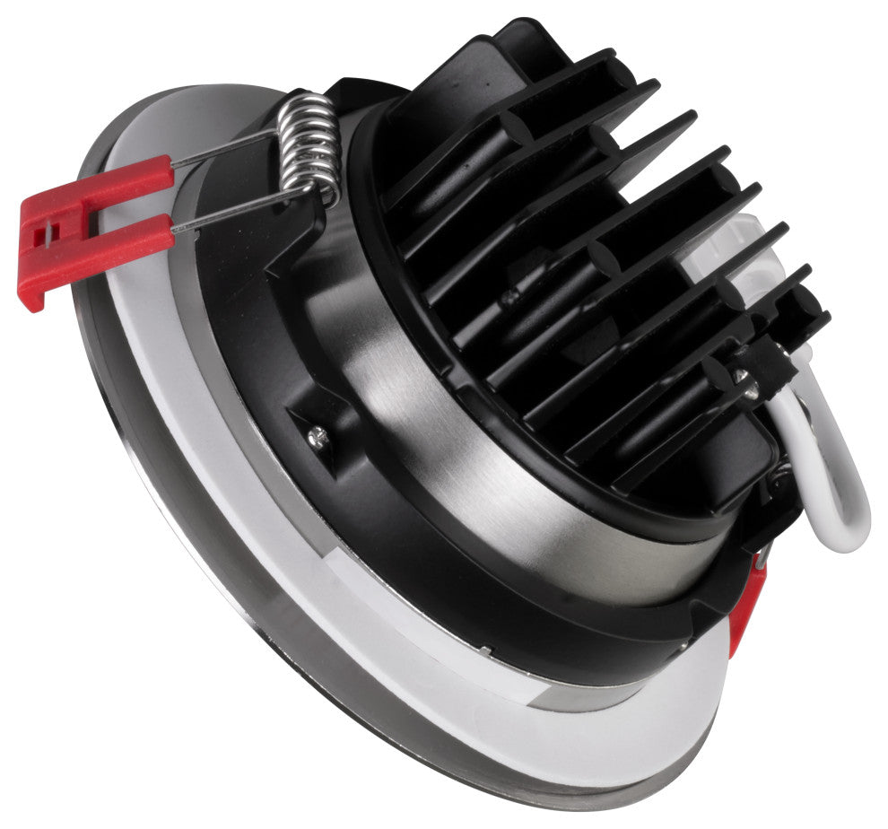 4" LED Gimbal Recessed Downlight, Nickel, 3000k