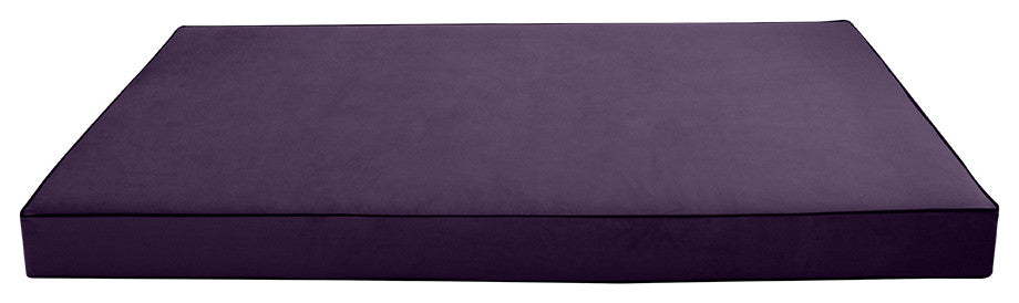 Contrast Pipe 6" Twin-XL 80x39x6 Velvet Indoor Daybed Mattress COVER ONLY-AD339