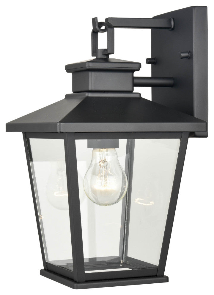 1 Light 7.5 in. Powder Coat Black Outdoor