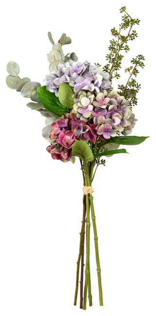 Vickerman 36" Gray Lilac Hydrangea Bundle Bouquet