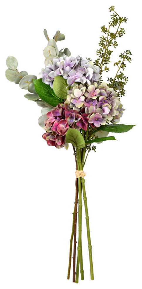 Vickerman 36" Gray Lilac Hydrangea Bundle Bouquet