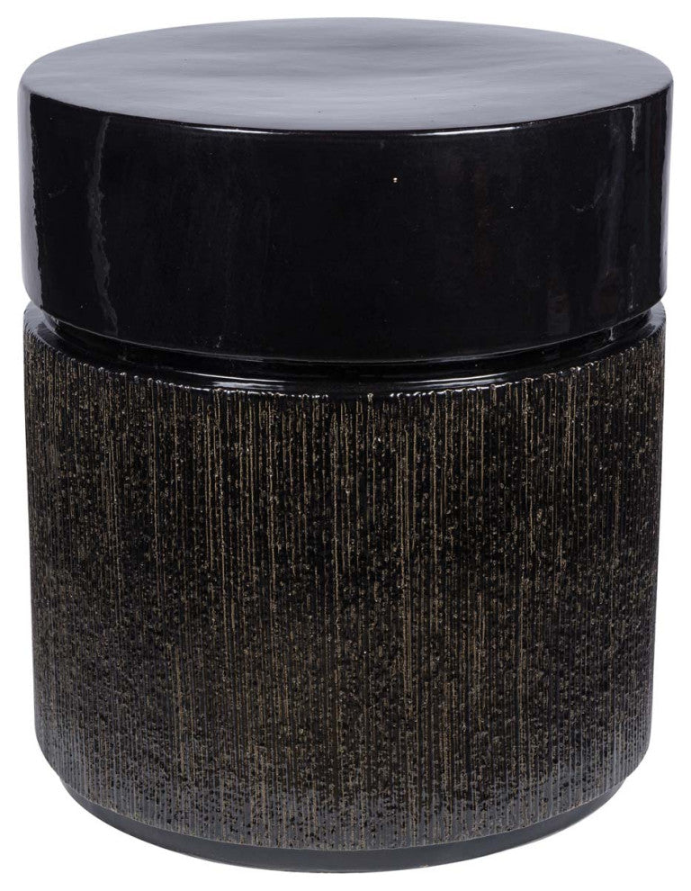 Ellipse Accent Table, Obsidian