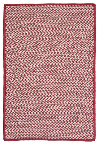 Outdoor Houndstooth Tweed OT79 Sangria Indoor/Outdoor Area, Rectangular 2'x4'