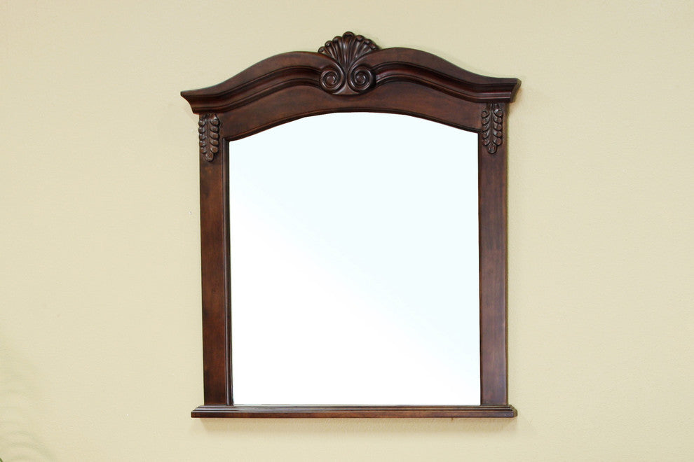 Ashby 10"x33.5" Wall Mirror, Walnut