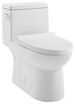 Daxton One Piece Elongated Left Side Flush Toilet 1.28 GPF