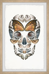 "Butterfly Skull" Framed Painting Print, 16x24
