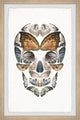 "Butterfly Skull" Framed Painting Print, 16x24