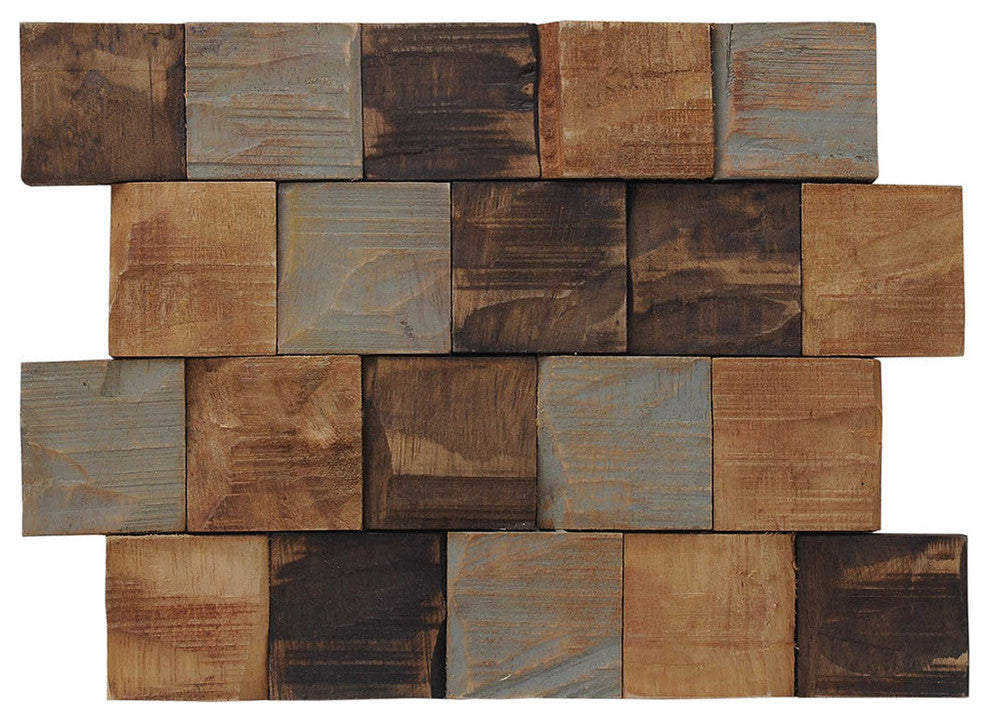 East at Main Kayu Contours Teak Wall Tile