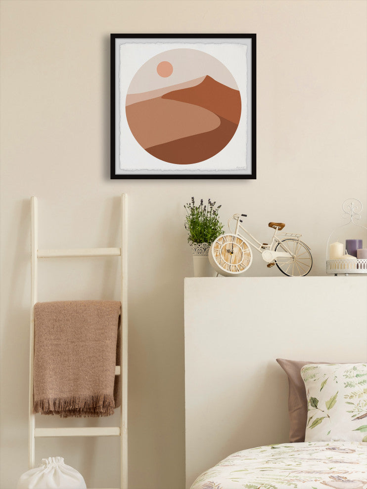"Into the Desert" Framed Painting Print, 32x32