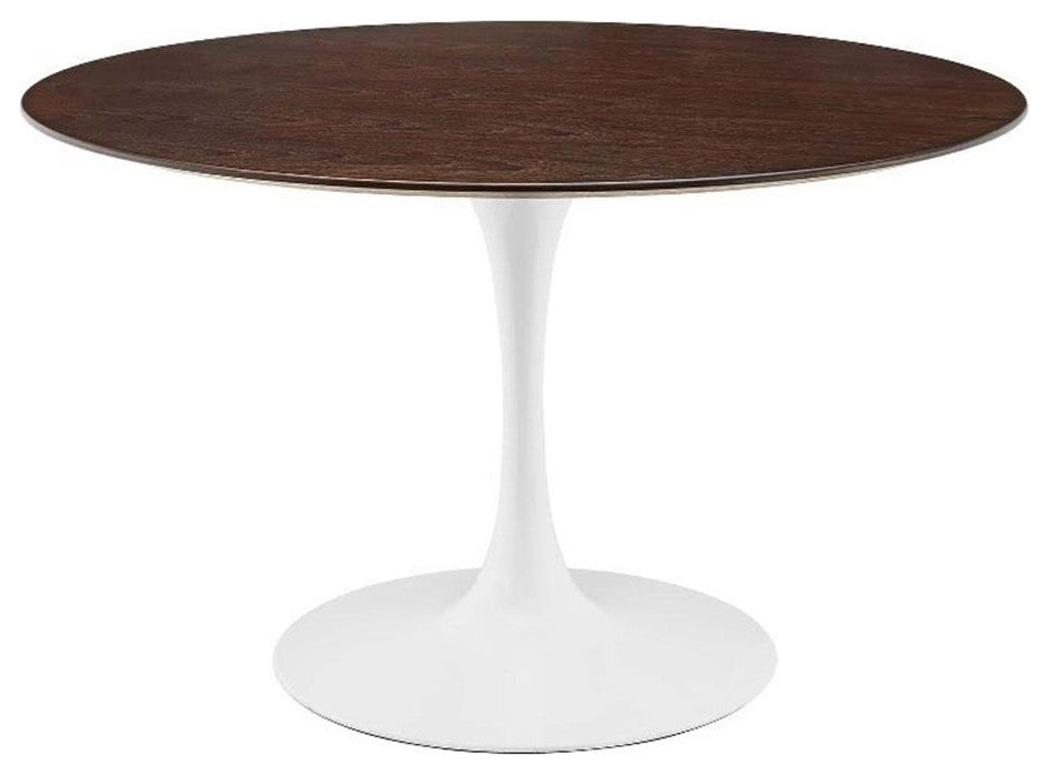Lippa 48" Dining Table White Cherry Walnut -5173