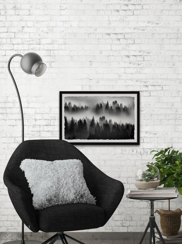 "The Fog Always Lifts" Framed Painting Print, 12x8