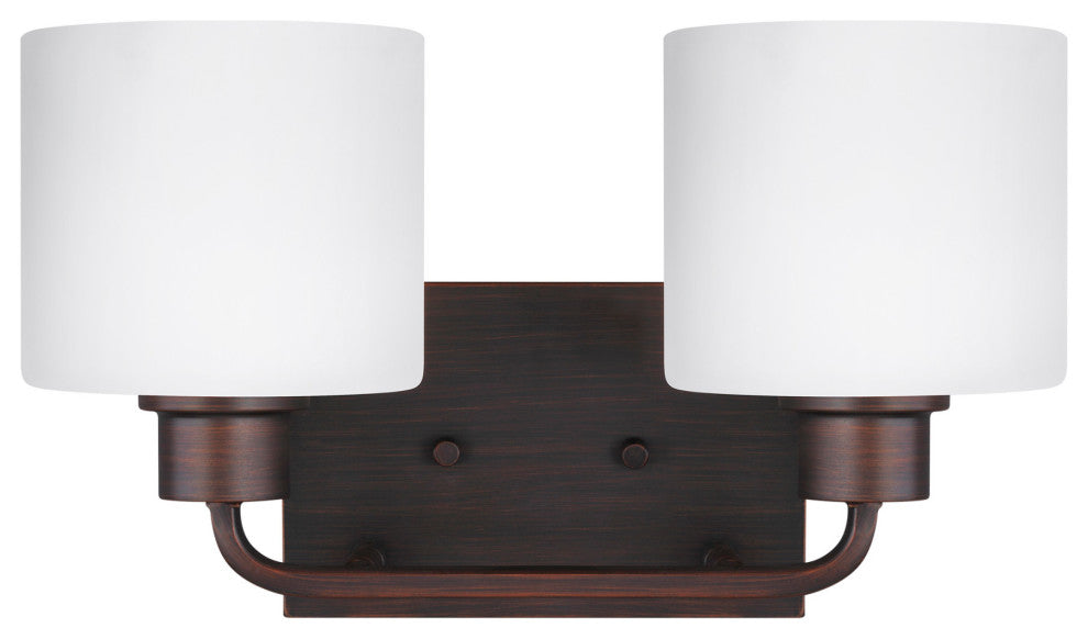 Generation Lighting 4428802 Canfield 2 Light 14"W Bathroom Vanity - Bronze
