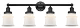 Innovations 616-4W-BK-G181S Canton 4 Light Bath Vanity Light, Matte Black