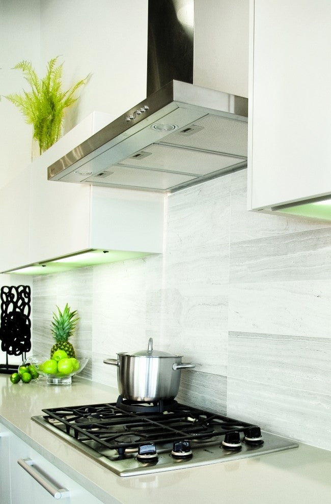 Cyclone Stainless Steel Ultra-Quiet Wall-Mount Range Hood, Stainless Steel, 30"