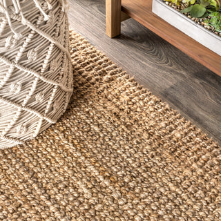 Para Hand Woven Area Rug, Natural, 8 X 10