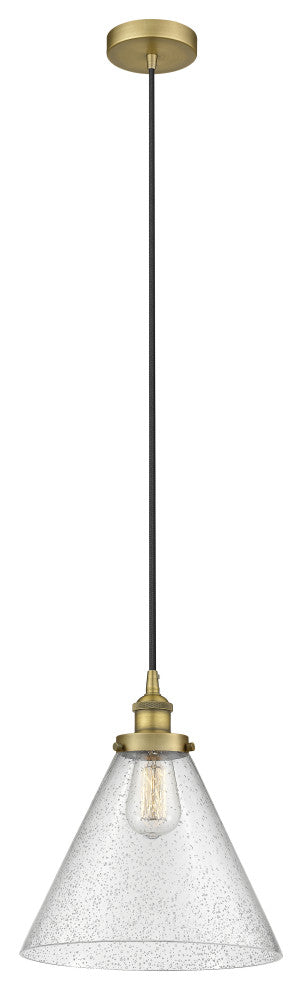 Innovations 616-1PH-BB-G44-L 1-Light Mini Pendant, Brushed Brass