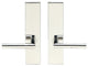 Frankfurt Lever, Full Dummy Tubular Pair, Left Hand, Polished Stainless Steel